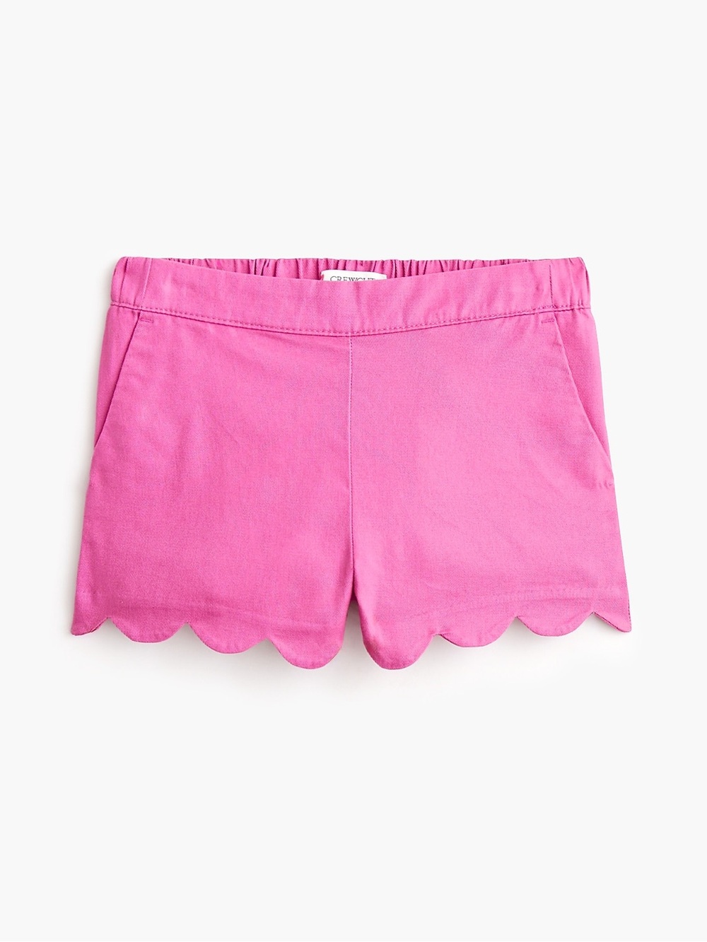 **NWT** J Crew- Crewcut Scallop Hem Girls Shorts in Fuchsia